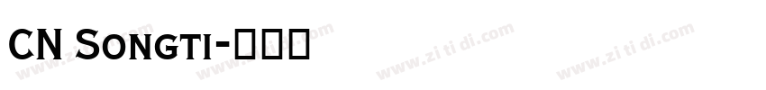 CN Songti字体转换
